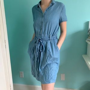 chambray button-up dress / esprit